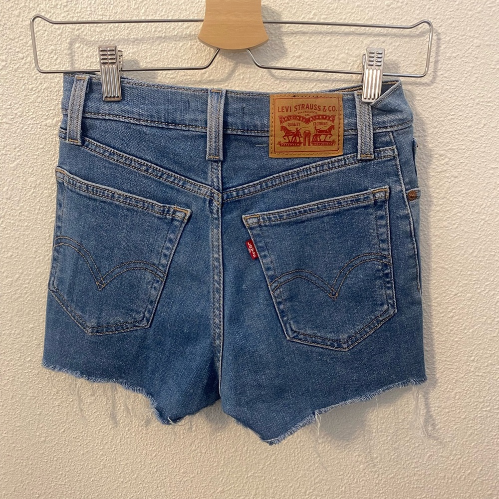 Levi’s high rise jean shorts!